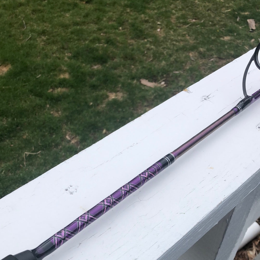 7'6 Purple Magic Spinning Rod 15~30 PM ~07 – MTK Custom Rods and Repair