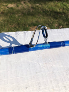 6'6" MTK Custom Blue Camo Spiral Wrap 15/30 Med Action BC66~01