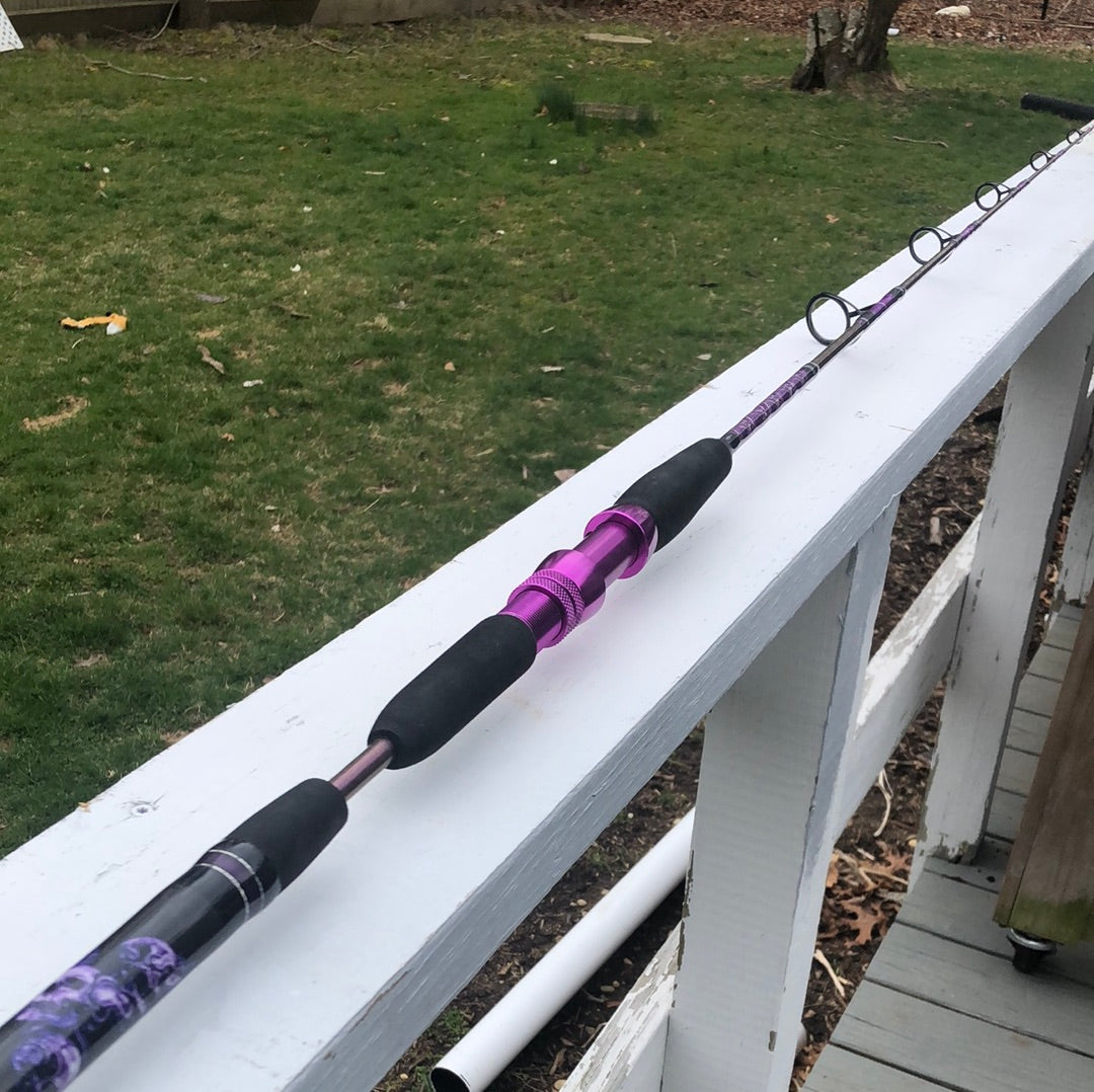 7'6 Purple Magic Spinning Rod 15~30 PM ~07 – MTK Custom Rods and